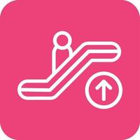 Rolltreppe nach oben Vektor-Icon-Design-Illustration vektor