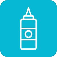 Sauce Flasche Vektor Icon Design Illustration