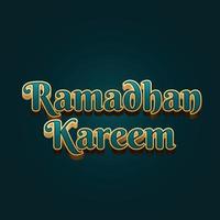 Ramadan modern Text bewirken vektor