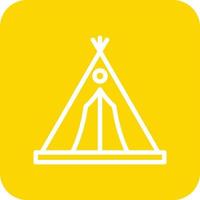 Camping-Zelt-Vektor-Icon-Design-Illustration vektor