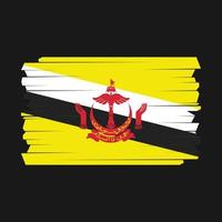 brunei flagga borste vektor