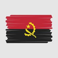 angola flaggborste vektor