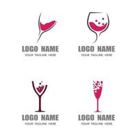 Wein Logo Vektor Symbol