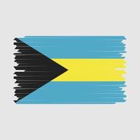 Pinselvektor der Bahamas-Flagge vektor