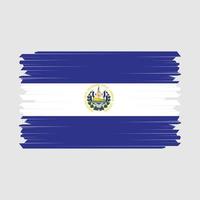 el salvador flagga borsta vektor