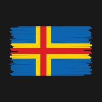 ett land öar flagga borsta vektor