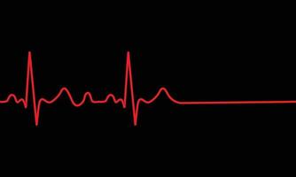 Herzschlag Symbol. EKG Pathologie Spur vektor