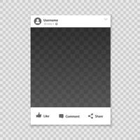Fotorahmen für soziale Netzwerke vektor