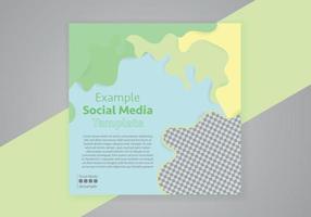 Netz Banner zum Sozial Medien Handy, Mobiltelefon Apps, stilvoll Design im Pastell- Farben. neutral Hintergrund zum Sozial Medien Post vektor