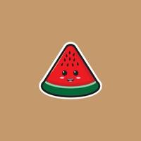 Wassermelone süß Symbol Vektor Design