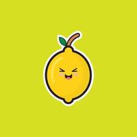 Zitrone süß Symbol Vektor Design