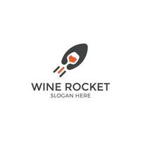 hoch Geschwindigkeit Rakete Logo vektor