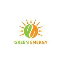 natürlich Grün Energie Logo vektor