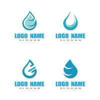 vatten droppe logotyp mall vektor illustration design