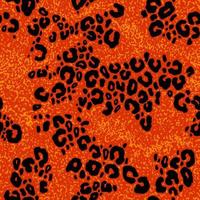 90er Jahre Stil Orange und schwarz Leopard und Flüssigkeit Muster mischen. vektor