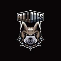 bulldogg logotyp design vektor