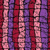 modern abstrakt geometrisch Muster. kreativ Collage mit Formen im modisch viva Magenta Töne vektor