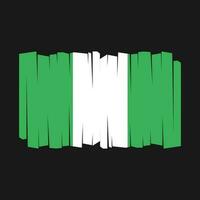 nigeria flagga vektor