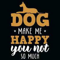 Hunde typografisch T-Shirt Design Vektor Design