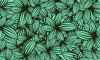 tropisch Blätter Muster Vektor Hintergrund
