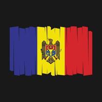 moldaviens flagga vektor