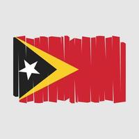 Osttimor Flaggenvektor vektor