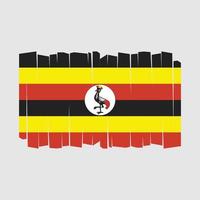 uganda flagge vektor