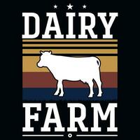 Bauernhof Farmer oder Landwirtschaft Typografie T-Shirt Design vektor
