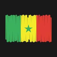 senegal flagga vektor