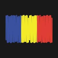 rumänien flagge vektor