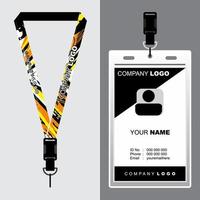 Lanyard Design Inspiration zum Ihre Unternehmen cool Namensschild Seil Design Folge 10 voll Vektor