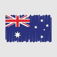 Australien flagga borsta vektor