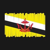 brunei flagga borsta vektor