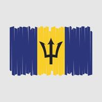 barbados flagga borsta vektor