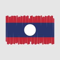 laos flag pinselvektor vektor