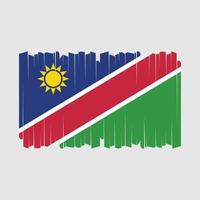 namibia flagga borsta vektor