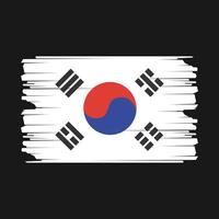 Süd Korea Flagge Illustration vektor