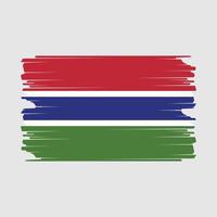 Gambia Flagge Illustration vektor