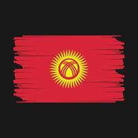 kyrgyzstan flagga illustration vektor