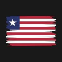 Liberia flagga illustration vektor