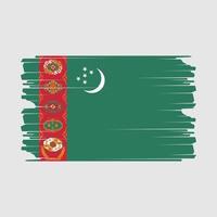 Turkmenistan Flagge Illustration vektor