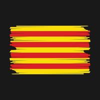 catalonia flagga illustration vektor