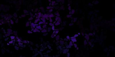 mörk lila vektor bakgrund med kaotiska former.