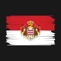 Illustration der Monaco-Flagge vektor