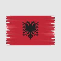Abbildung der Flagge Albaniens vektor