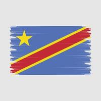 republik kongo flagga illustration vektor