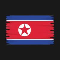 Abbildung der nordkoreanischen Flagge vektor