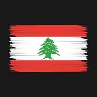 Libanon Flagge Illustration vektor