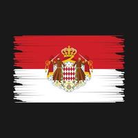 Illustration der Monaco-Flagge vektor