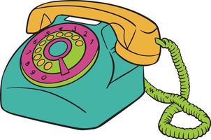 Telefon Hand gezeichnet Illustration vektor